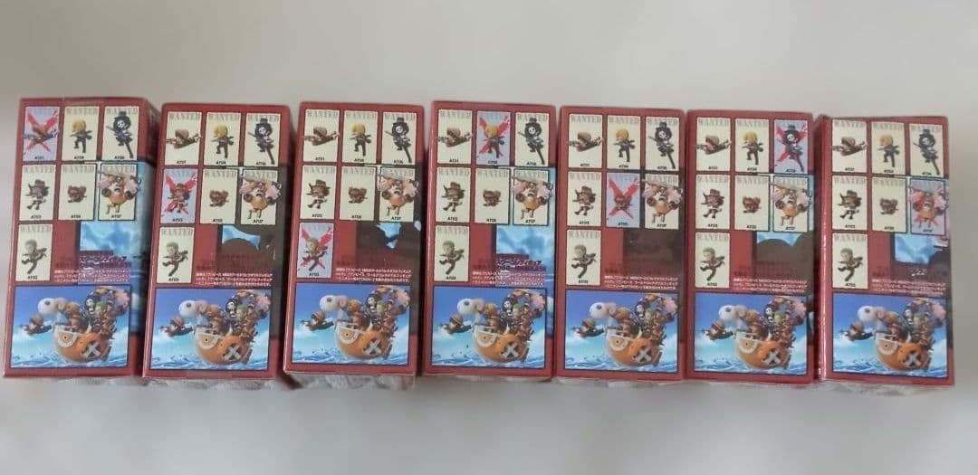 ワンピース フィギュア 7体セット　ミニメリー号ATTACK