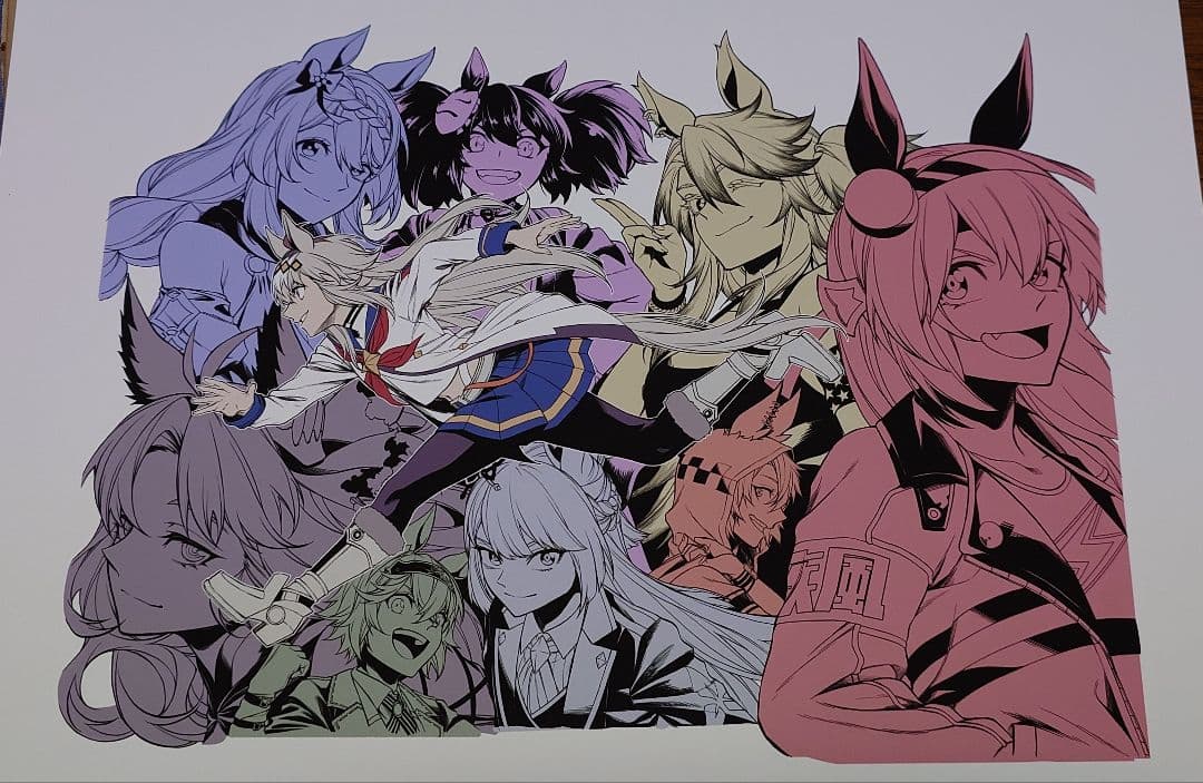 ウマ娘シンデレラグレイ　YJプレゼントキャンペーン164話A3複製原画 当選書付