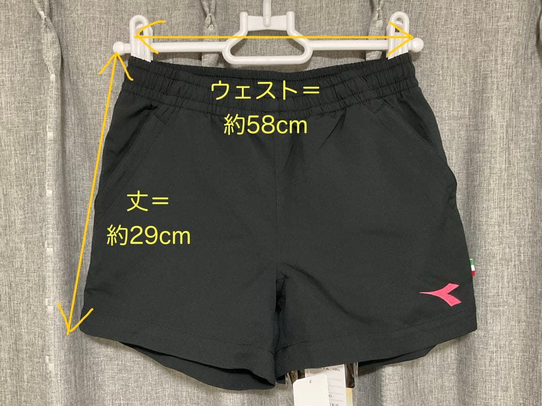 DIADORA テニス用ショートパンツ（女性、150cm、ポケット有、2枚セット