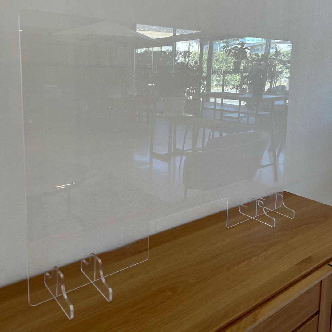 新品未使用☆飛沫パーテーション2枚セット 感染予防 アクリル 飛沫ガード 東馬