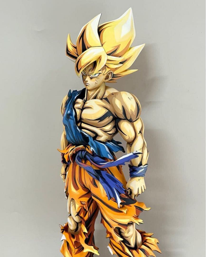 ドラゴンボールフィギュア　SMSP孫悟空　スーパーサイヤ人　二次元彩色リペイント