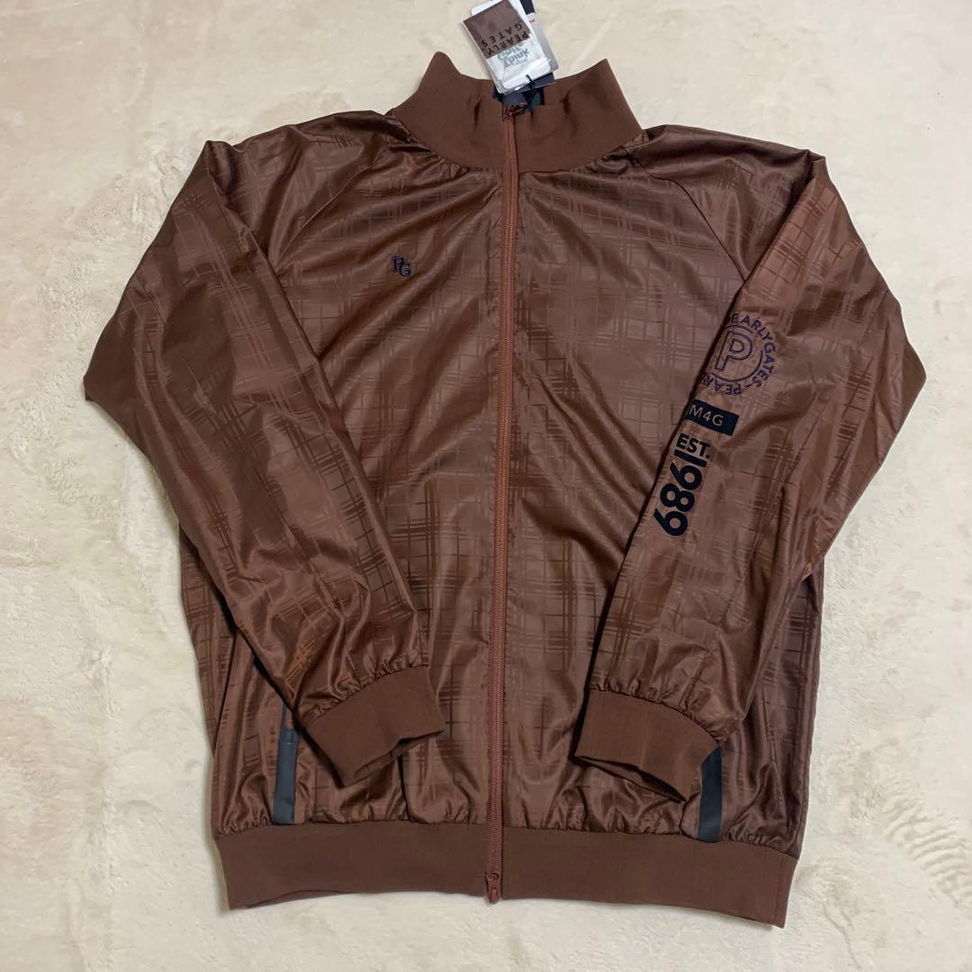 超希少、新品ダグ付き、パーリーゲイツ 、サイズ７、ナイロンジャケット、ブラウン