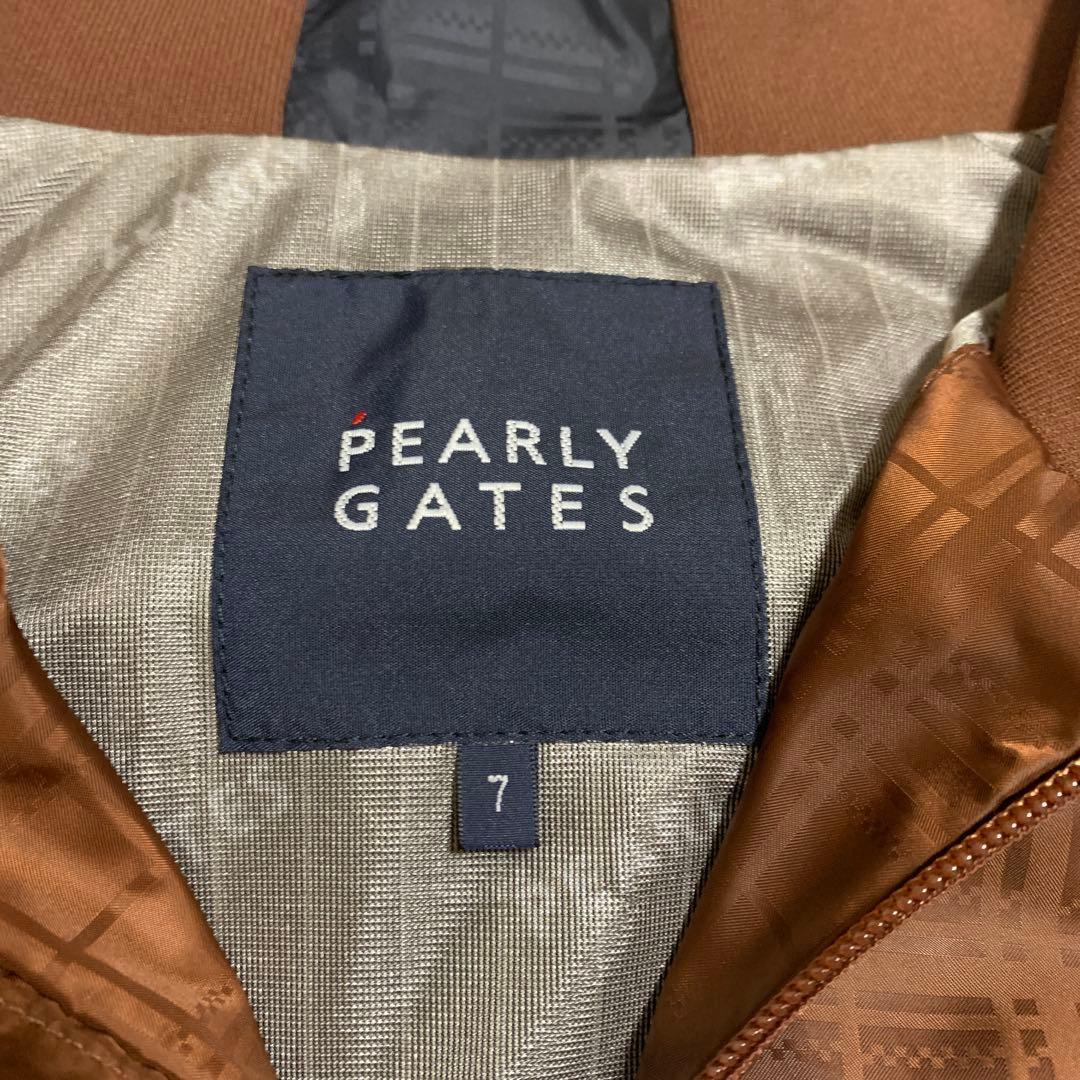 超希少、新品ダグ付き、パーリーゲイツ 、サイズ７、ナイロンジャケット、ブラウン