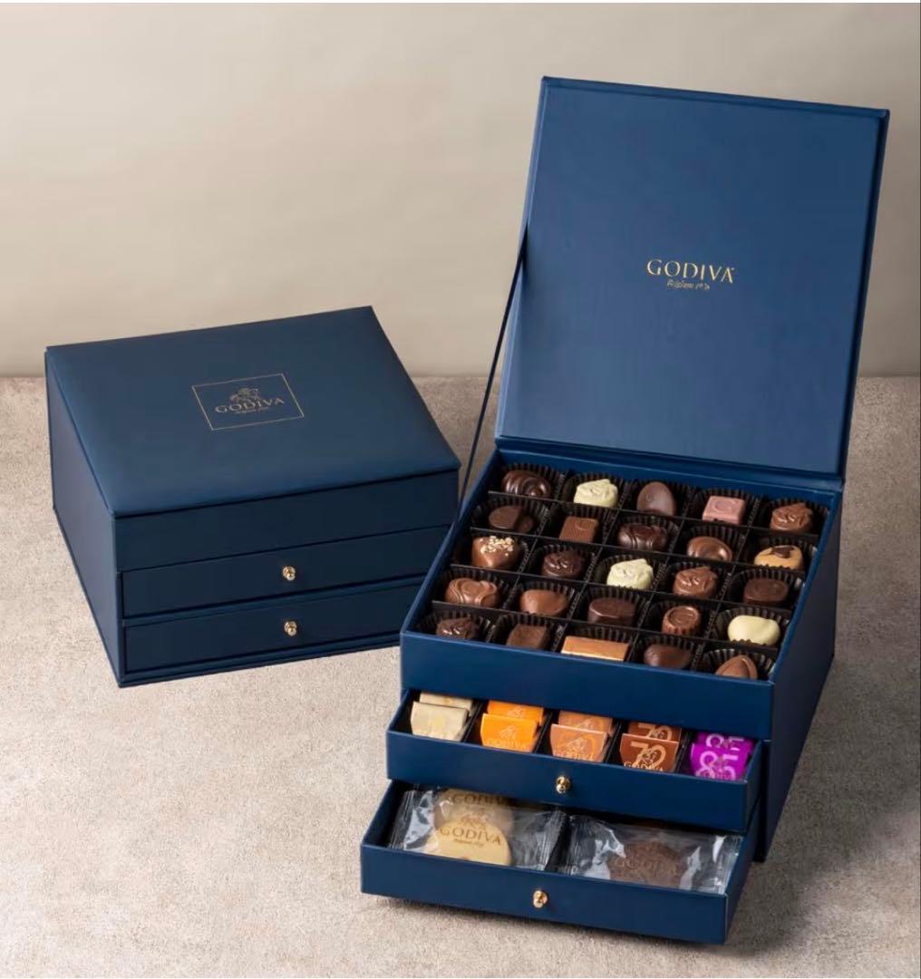 未開封傷あり限定品ゴディバ ラグジュアリーボックス チョコレートフールセックサレ