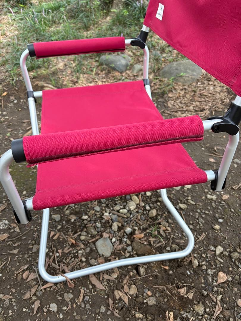 美品  peak スノーピーク FD フォールディング チェアワイド 赤