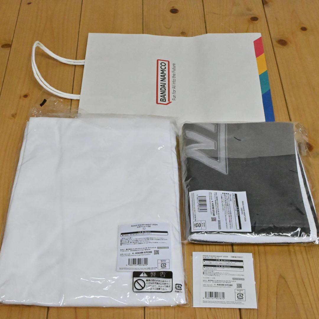 【新品】3点セット・RIDGERACER NIGHT2024公式グッズ・Tシャツ