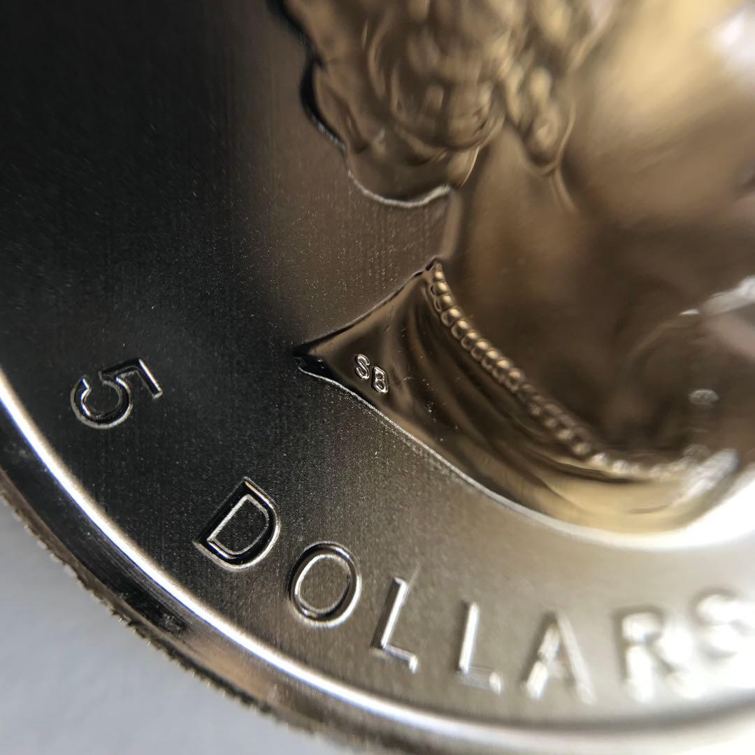 カナダ メープルリーフ銀貨 1オンス 5ドル