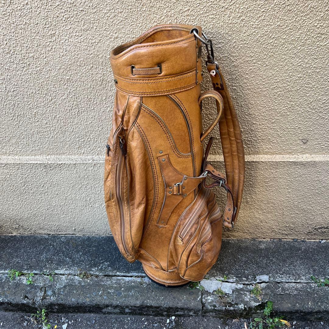 レア　burton バートン　キャディバッグ　レザー　ヴィンテージ　アメリカ製