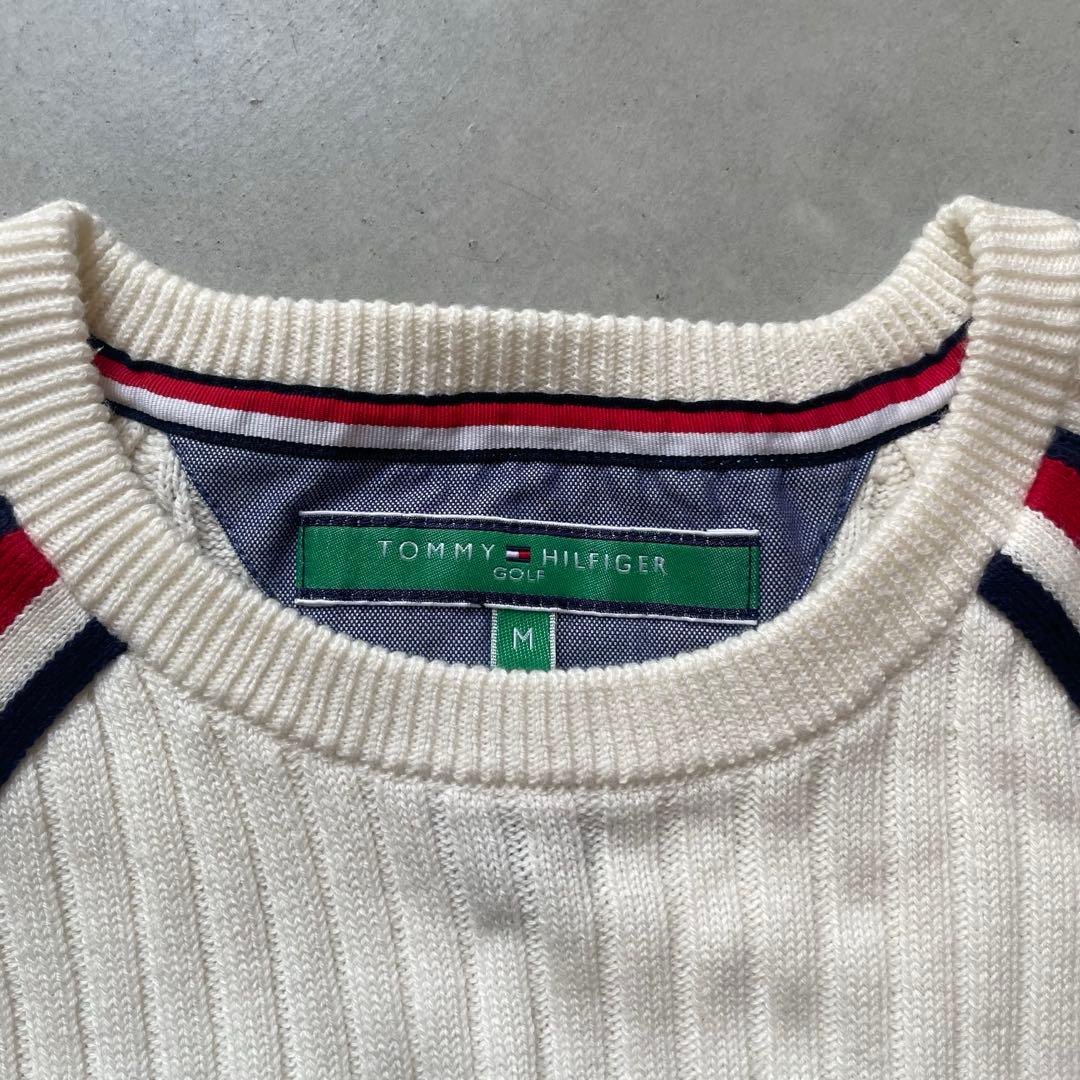   GOLF クルーネックリブ編みセーター　メンズM