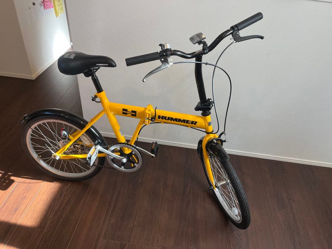HUMMER 折りたたみ自転車 20インチ　黄色　未使用　送料着払い