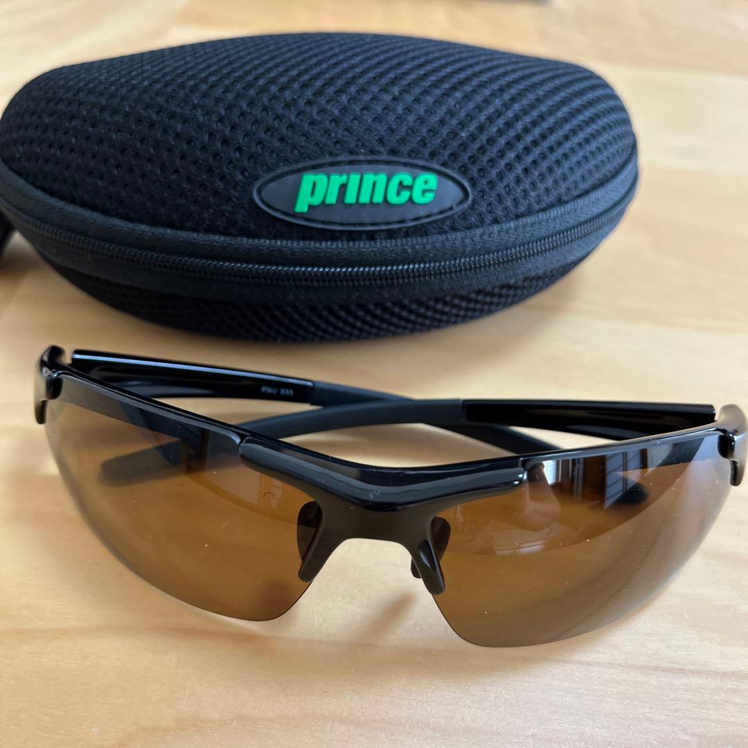 プリンス　テニス用サングラス　ブラウン