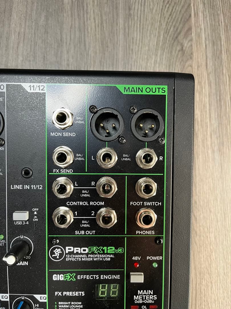 【最終値下げ】MACKIE ミキサー/インターフェイス ProFX12v3