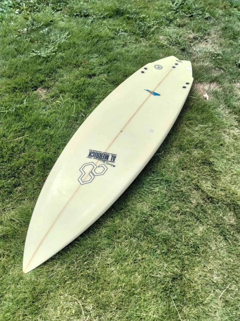 AL MERRICK ショートボード クリーム色