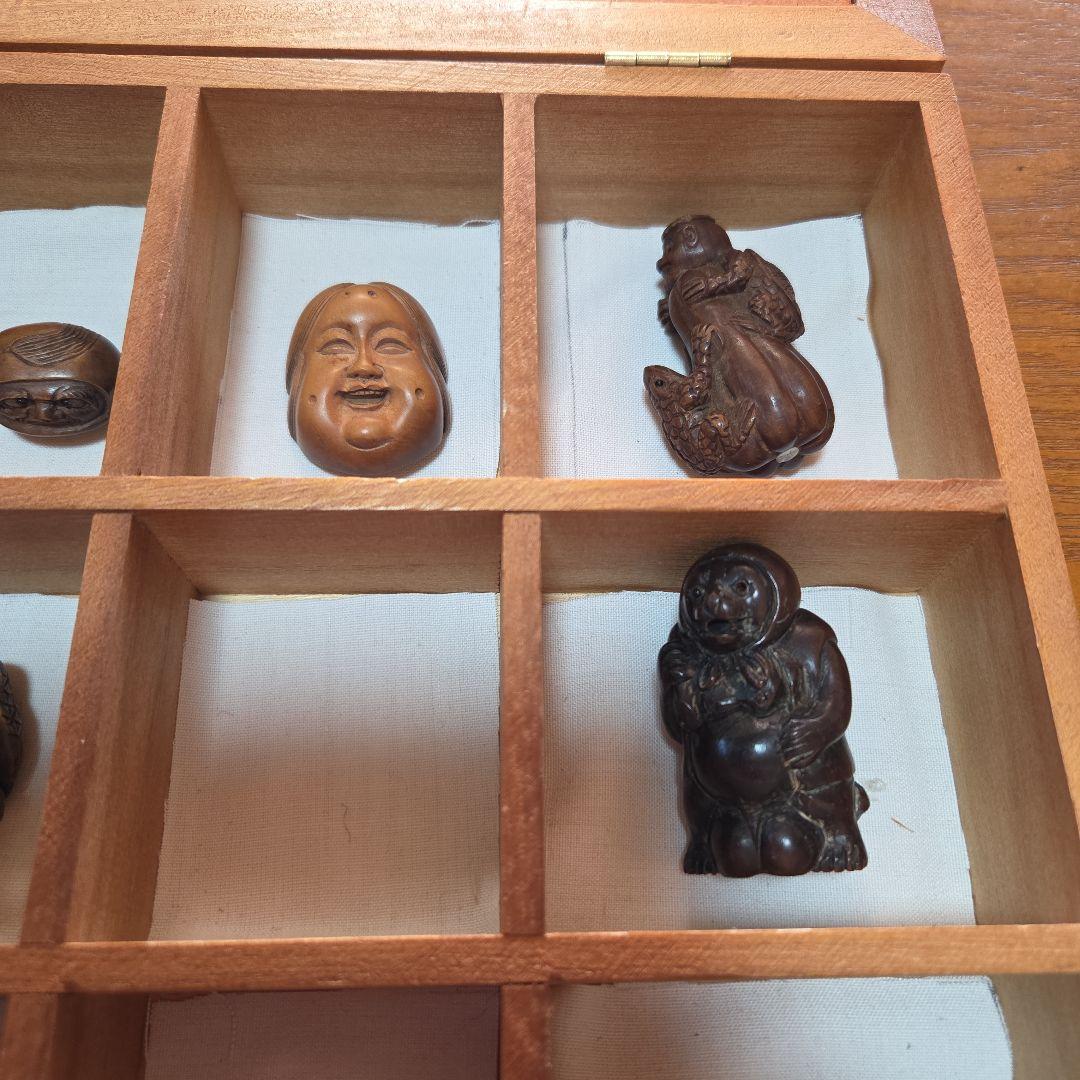 根付木彫り13点セット日昇米太郎