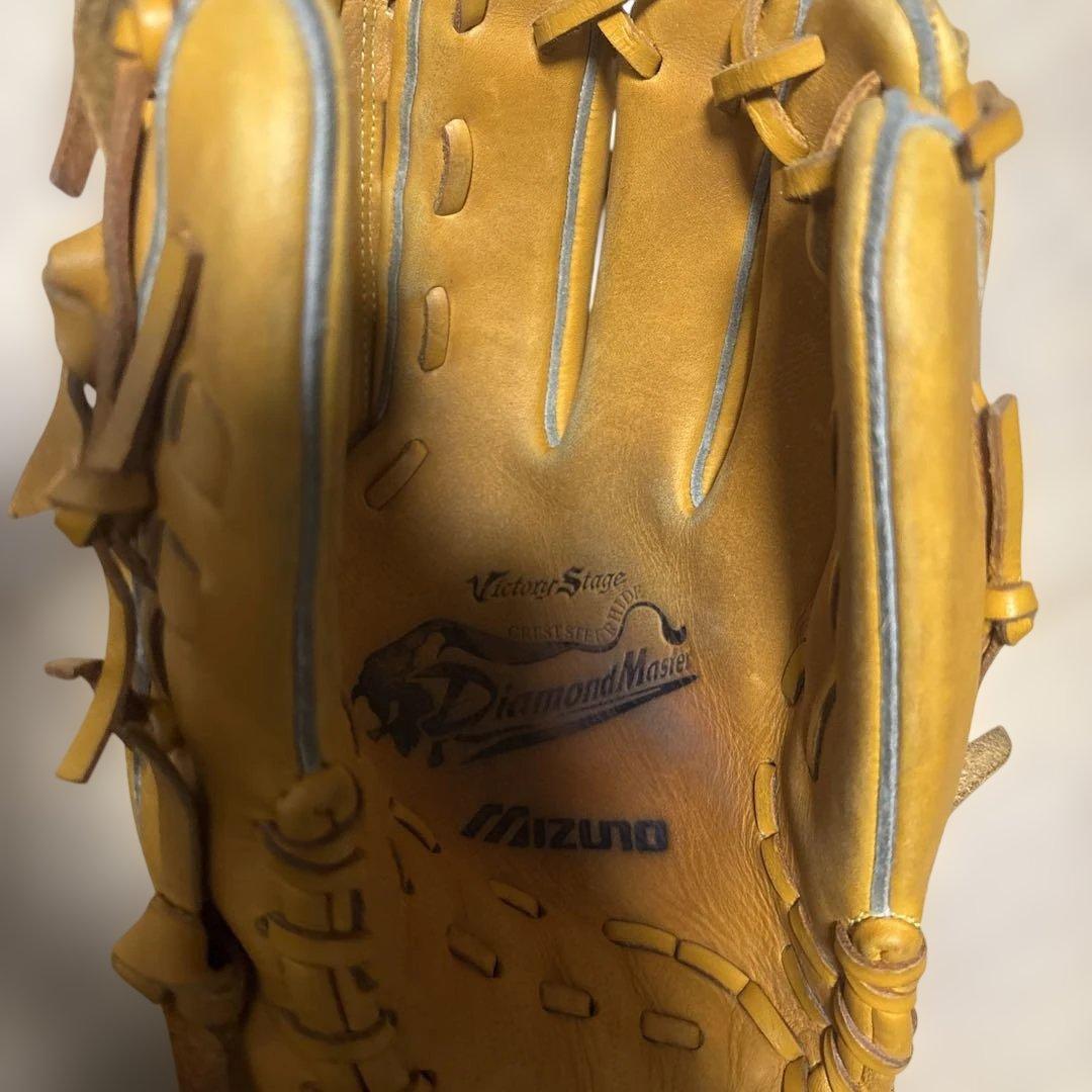 美品　Mizuno Diamond master 軟式グローブ イエロー