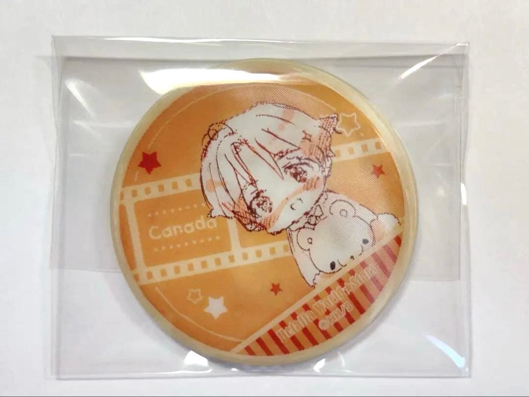 【最終値下げ】ヘタリア チェンジング缶バッジ 大きくなったよ！ カナダ