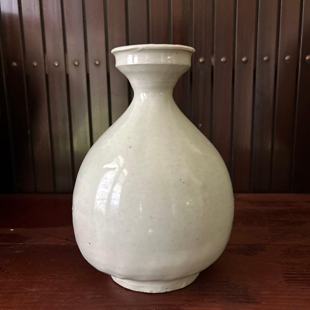 李朝　白磁徳利　初期