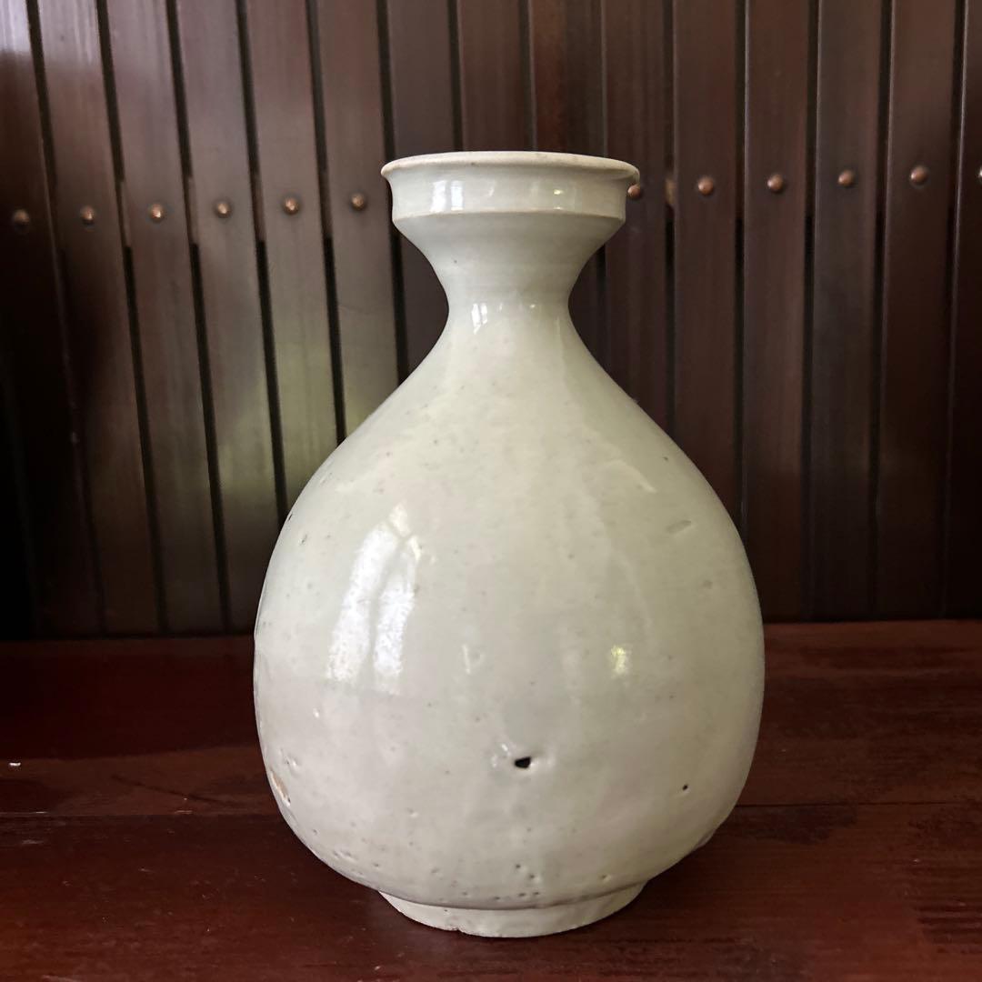 李朝　白磁徳利　初期