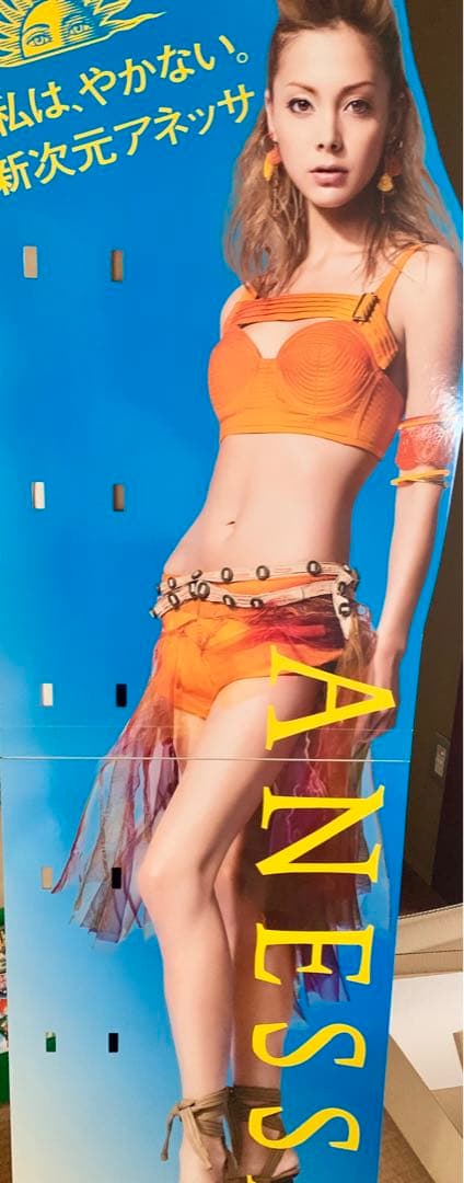 感激レア／非売品立て看板パネル「土屋アンナ」資生堂アネッサANESSA