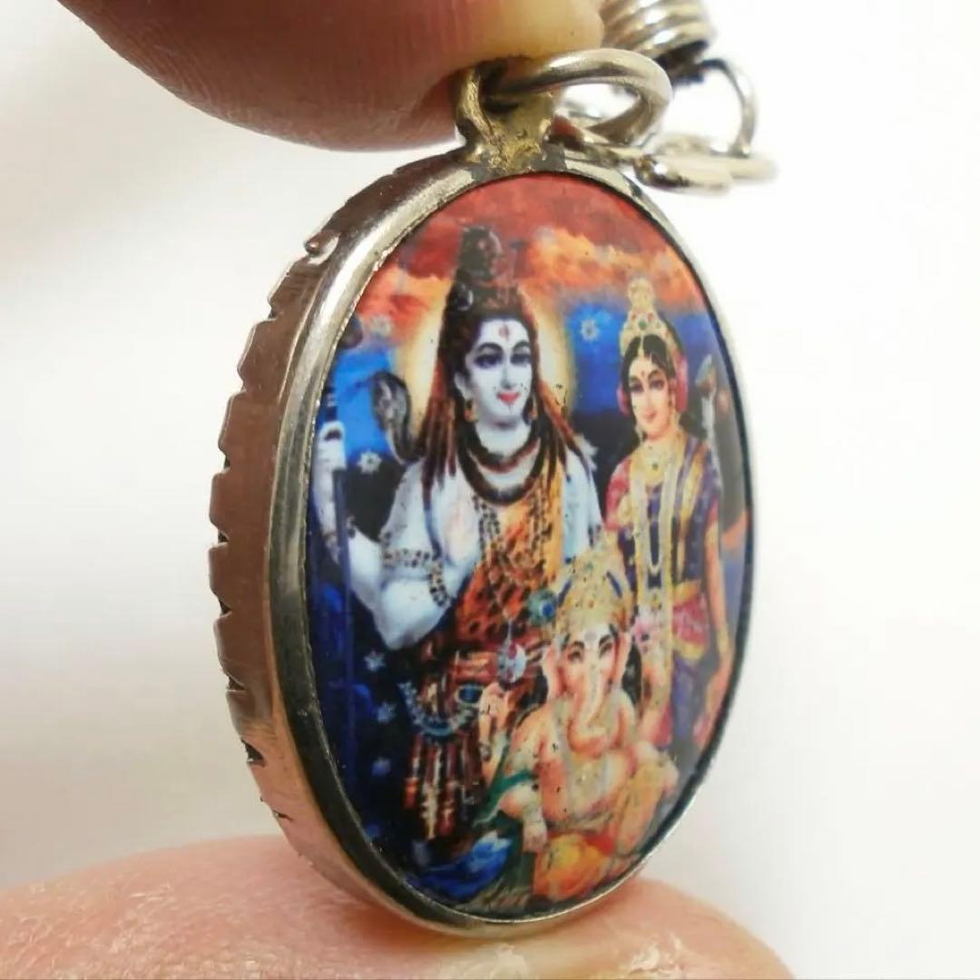 オームペンダント シヴァ・パールヴァティー＆ガネーシャ 神聖ペンダント 藤井風
