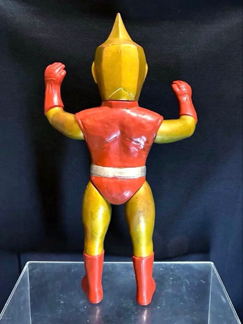 【昭和当時物】■ マスダヤ スペクトルマン ソフビ 宇宙猿人ゴリ