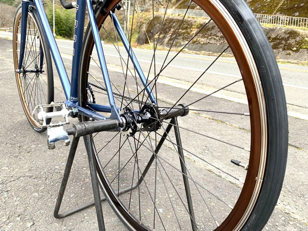 【即乘】送料無料FUJI ピストバイク feather 両用型 新品タイヤ