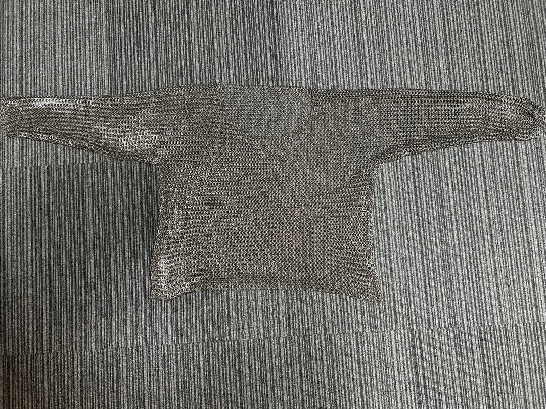 ステンレス　鎖かたびら　帷子　チェーンメイル 長袖　Mサイズ