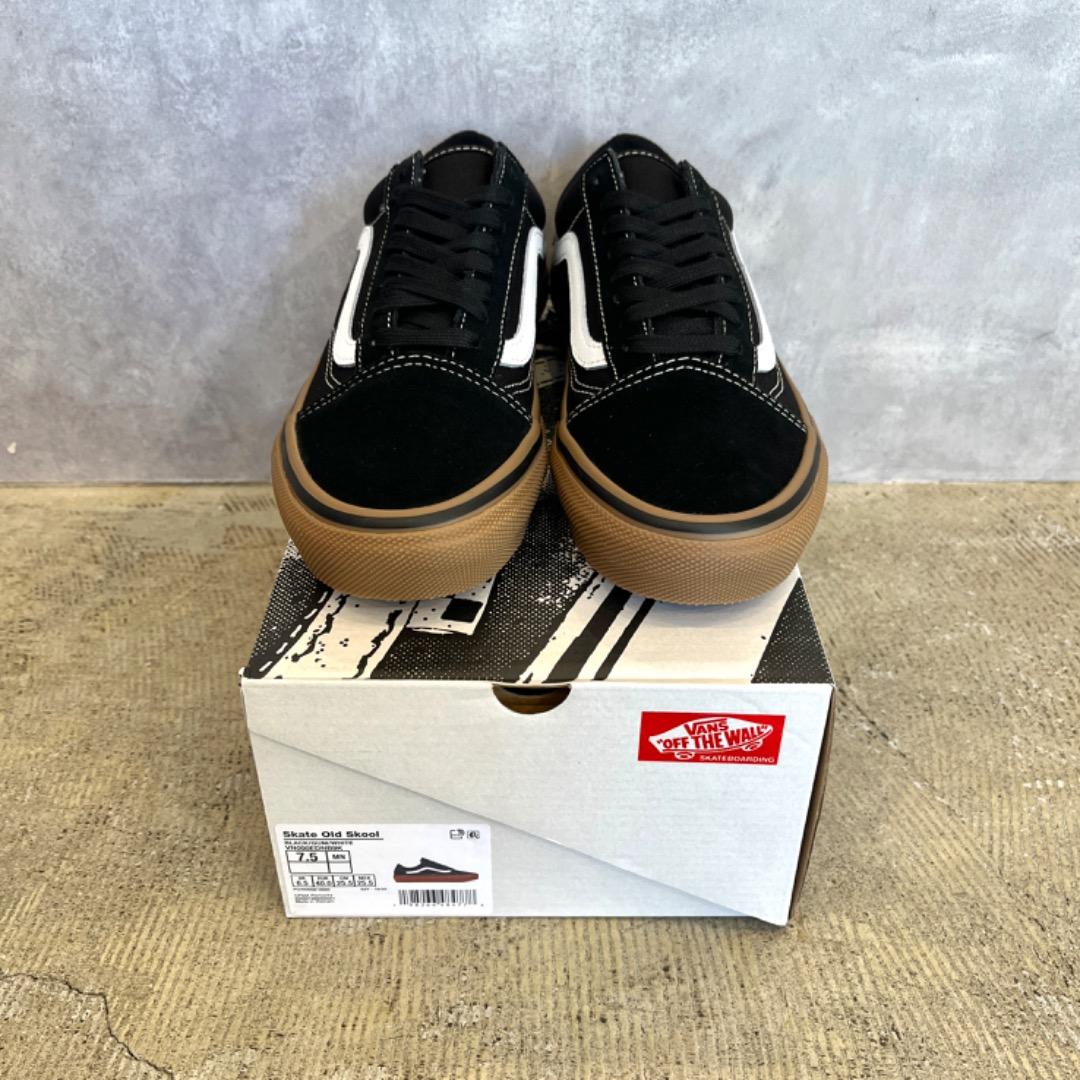 新品 VANS SKATE OLD SKOOL SHOE 25.5cm GUM