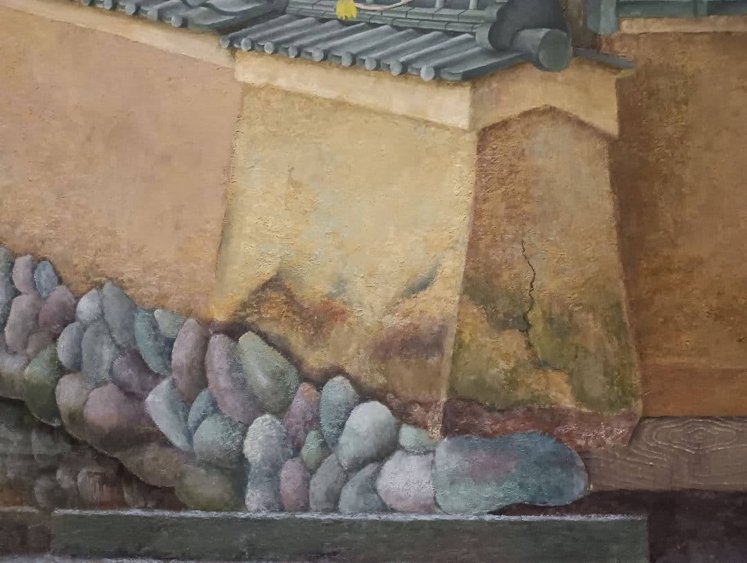 日本画 「賀茂の社家」100号　美術学生卒業制作　学校賞受賞作品