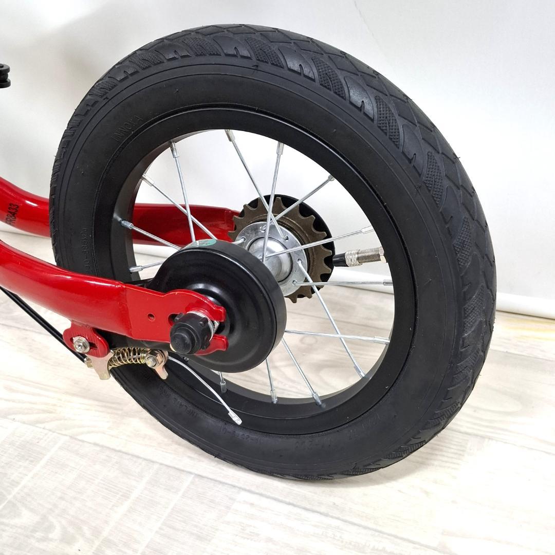 美品！★へんしんバイク2★12インチ★バランスバイク★スタンド付★未使用パーツ付