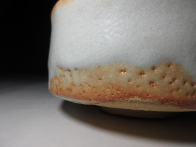 人間国宝 加藤孝造 志野茶碗／二代黒田陶々庵 識【窓のいろ】／共箱 共布 栞付