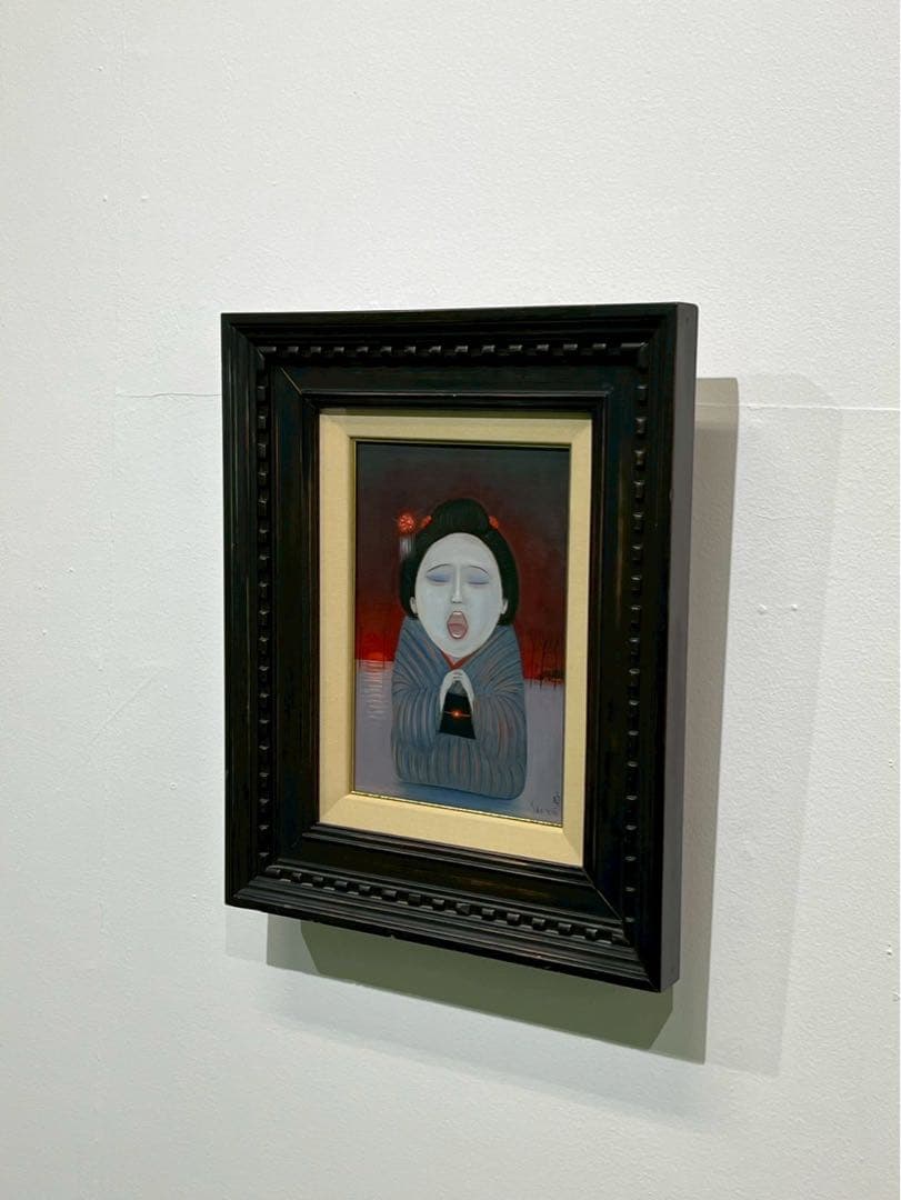 斎藤真一「越後瞽女日記 陽の唄」油彩作品