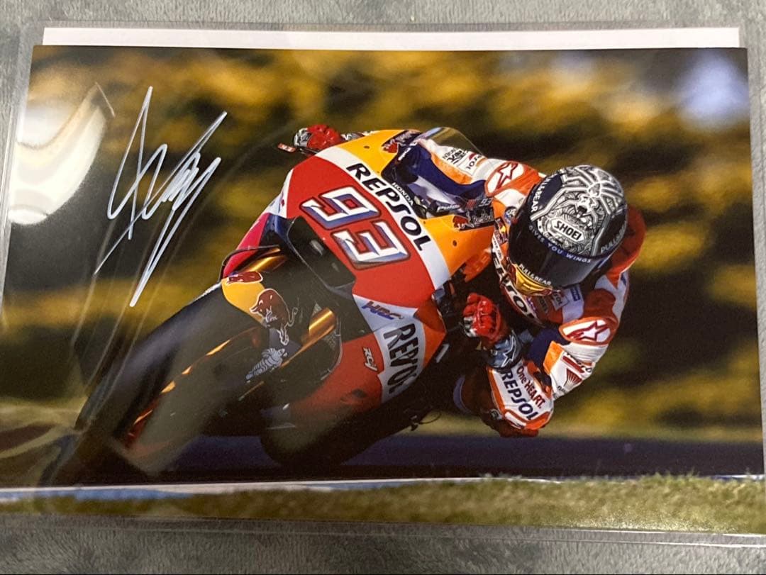 motoGP マルクマスケス 直筆サイン入りフォト 証明書付き