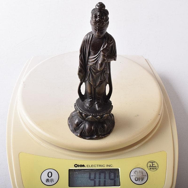 仏教美術　古銅　仏像　置物　V　R8392