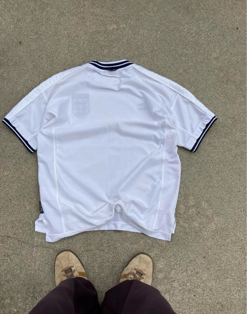 【美品】90s アンブロxイングランド代表 ユニフォーム アウェー／半袖