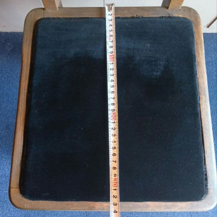 木製子供用チェア 直線的デザイン　ヴィンテージ　レトロ