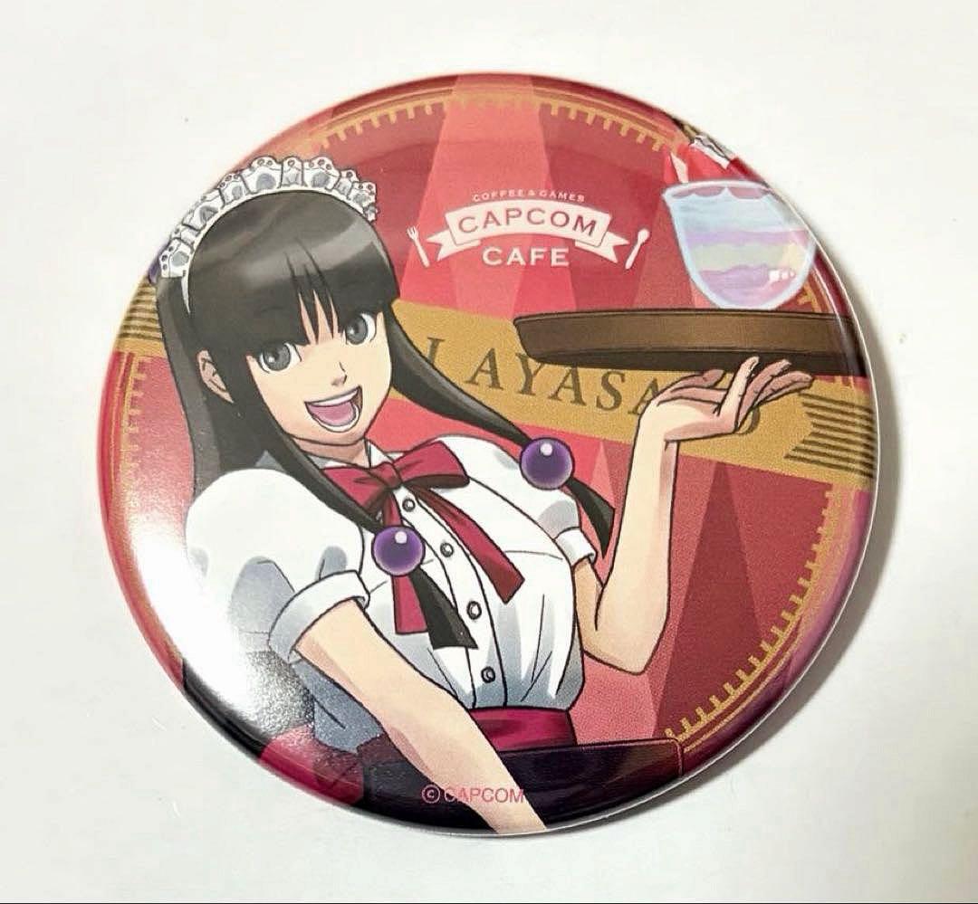 逆転裁判 カプコンカフェ 缶バッジ 綾里真宵