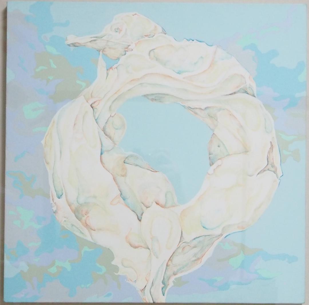 佐貫巧「symbiosis」◆キャンバスにアクリル画作品◆額装済◆さぬき たくみ