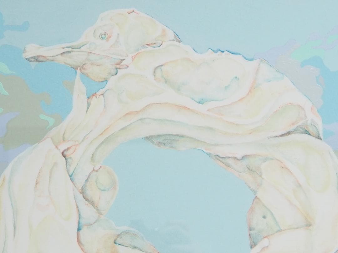 佐貫巧「symbiosis」◆キャンバスにアクリル画作品◆額装済◆さぬき たくみ