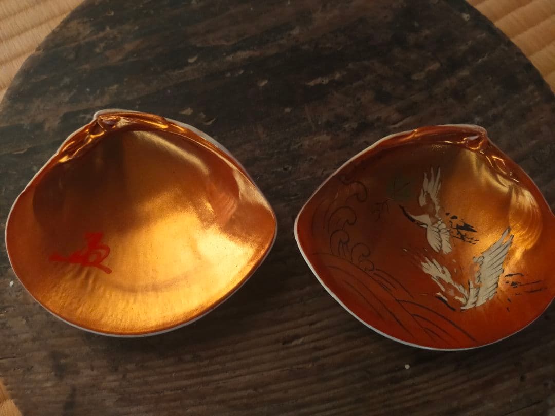 ✾ぱぴ絵の新春セット✾ 干支画賛掛け軸＆天然蛤香合