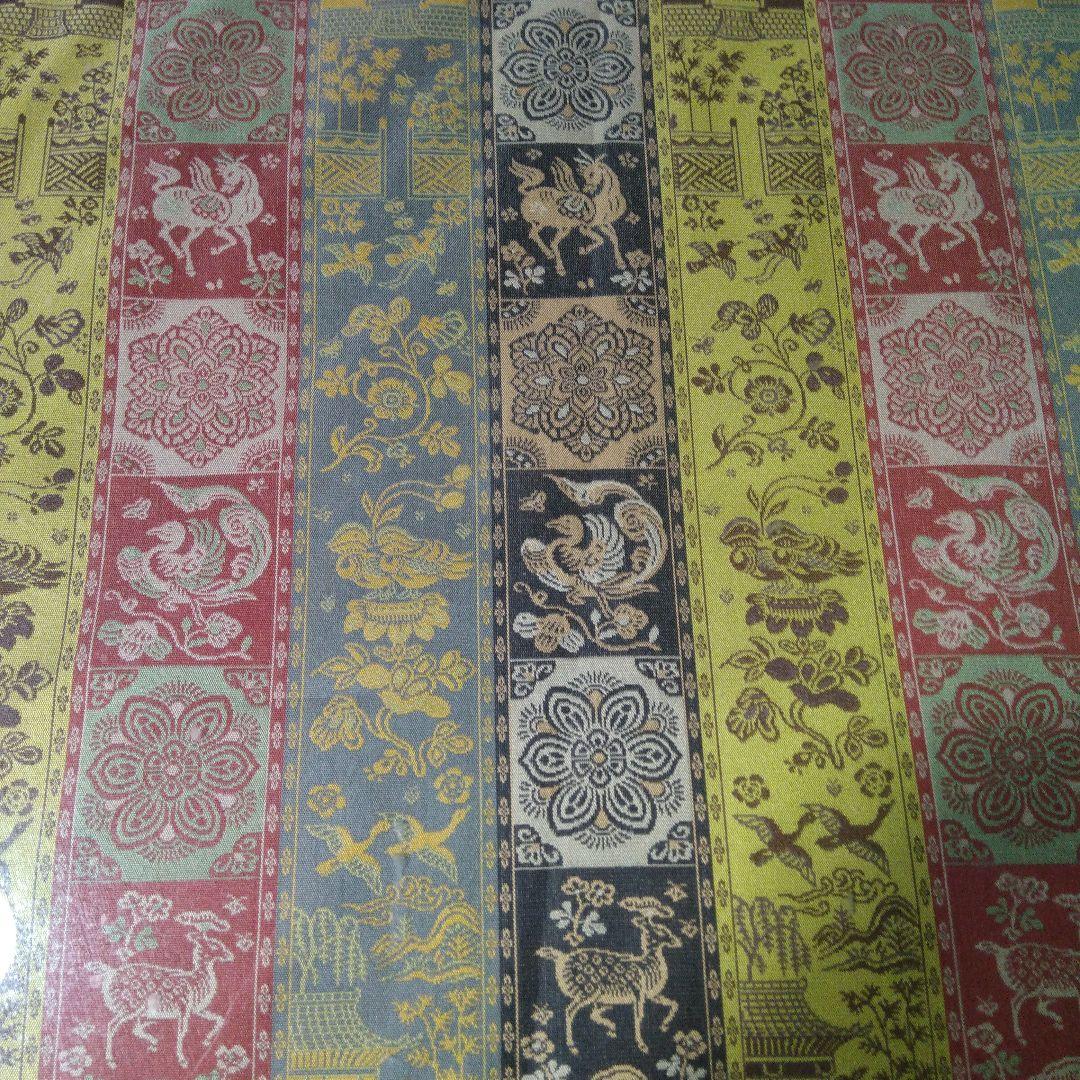 正倉院龍村織物紅牙端錦 額装