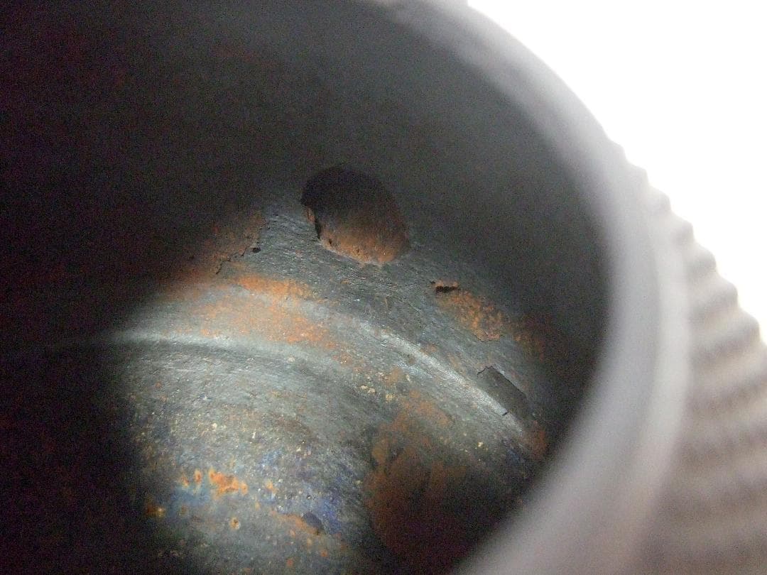 真正南部 雅泉 鬼面鐶付 虫喰摘み あられ紋 鉄瓶 在銘 南部型