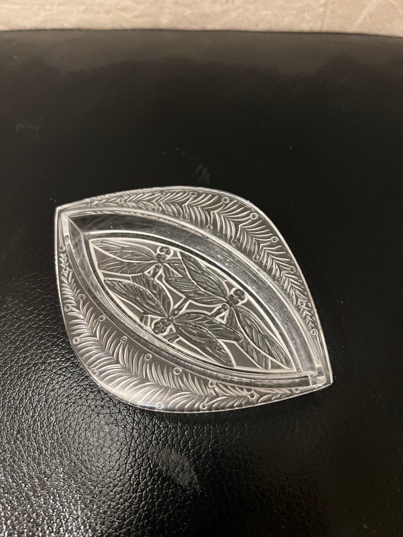 Lalique ラリック 蜻蛉　トンボ　アンティークトレイ