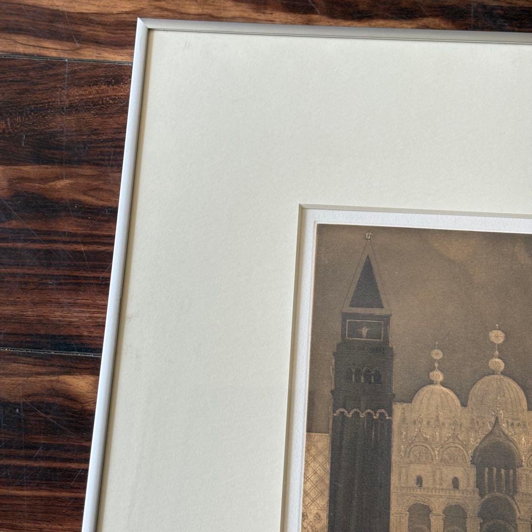 銅版画 Tomono 6/15 額装 サン・マルコ寺院 B