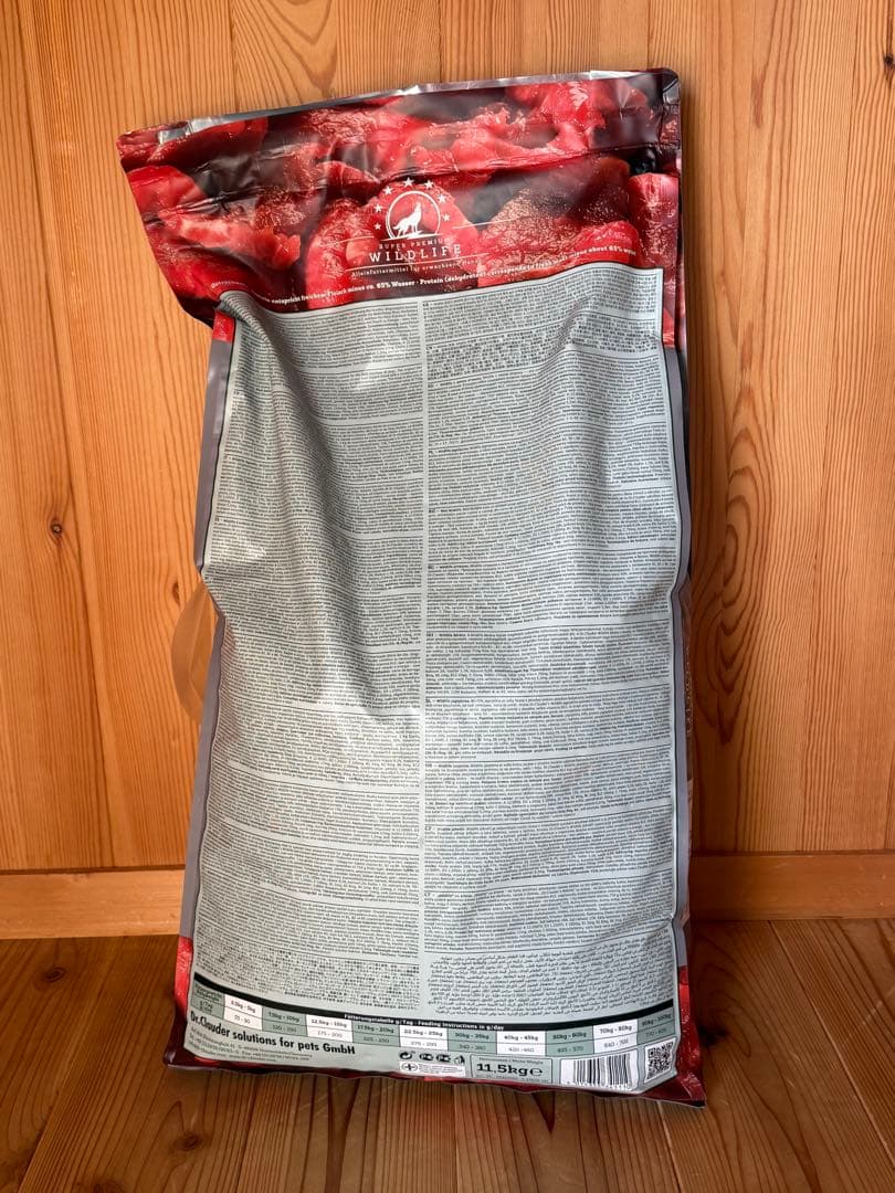 Dr. Clauder's ドライフード 11.5キロ　ワイルドライフ　ラム