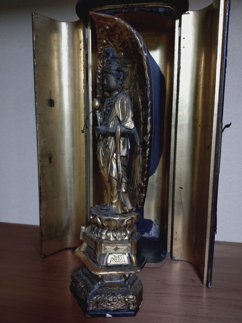 木彫 玉眼 聖観音菩薩立像 仏像 仏教美術