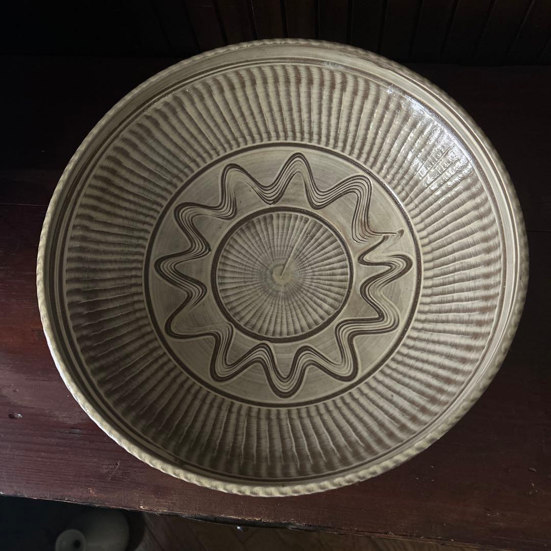 民藝　小鹿田焼　大皿鉢