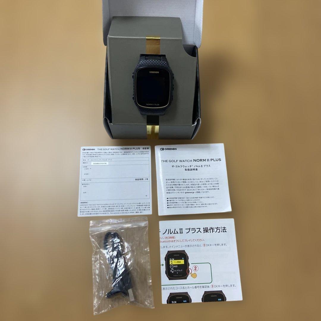 ゴルフウォッチ NORM II PLUS ブラック 美品