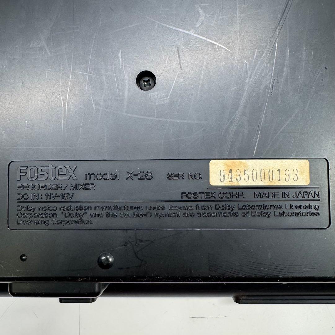 Fostex X-26 マルチトラックレコーダー 通電のみ確認済み