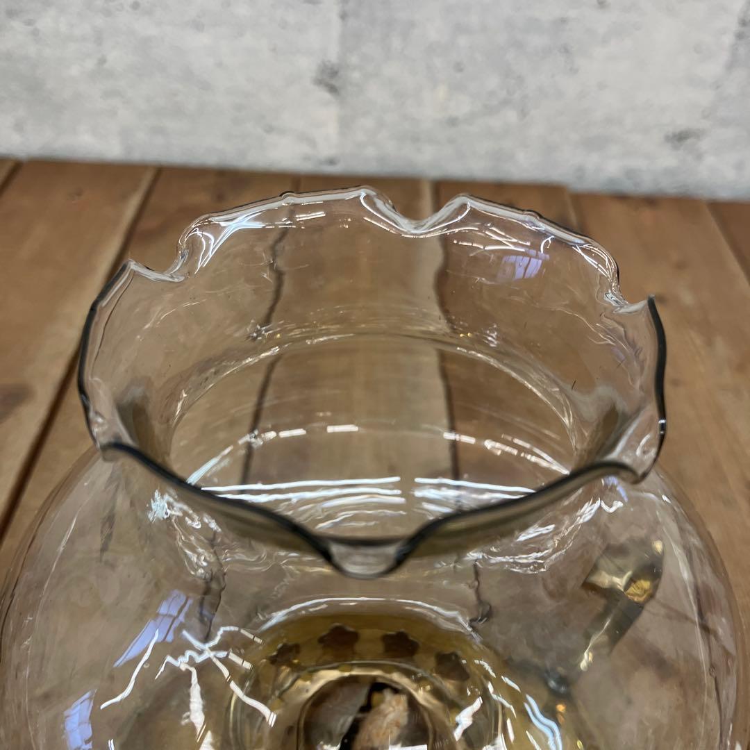 ビンテージ レトロ ガラス製 ランタン オイルランプ ガラスランプ 照明器具